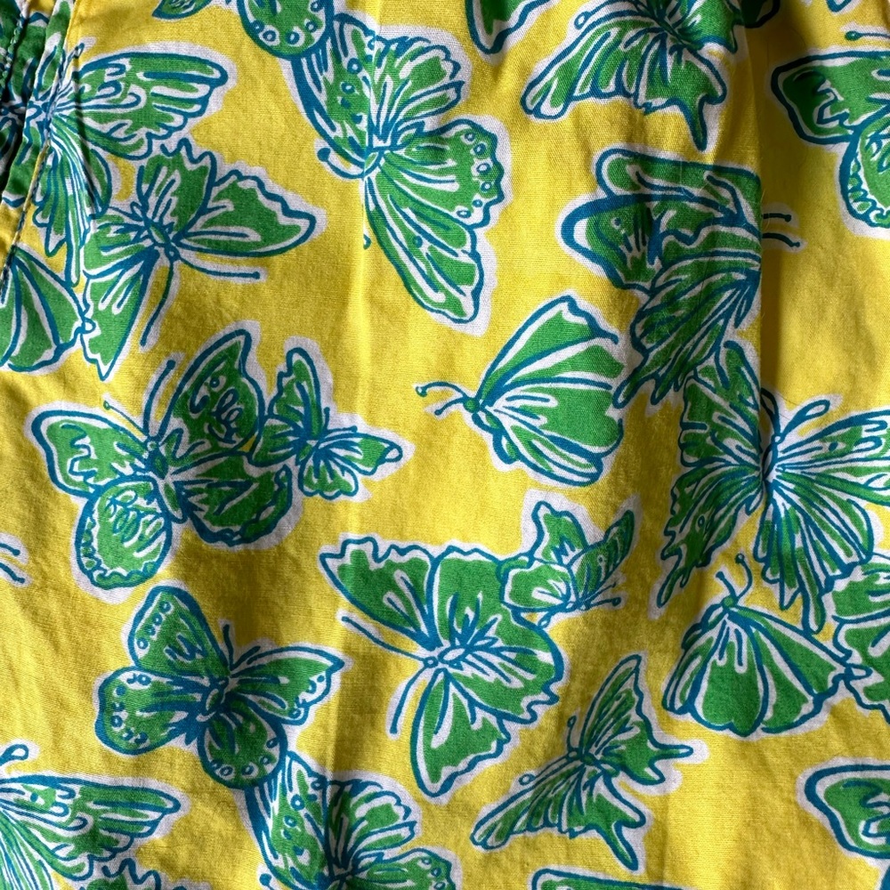 VINTAGE LILLY PULITZER BUTTERFLY PRINT SHORTS - Picture 5 of 9